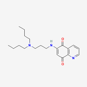 5,8-Quinolinedione, 6-((3-dibutylamino)propyl)amino-