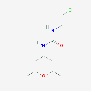 1-(2-Chloroethyl)-3-(2,6-dimethyltetrahydro-2h-pyran-4-yl)urea