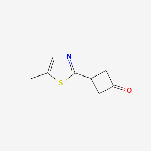 molecular formula C8H9NOS B1467610 3-(5-Methyl-1,3-thiazol-2-yl)cyclobutanone CAS No. 1353498-57-3