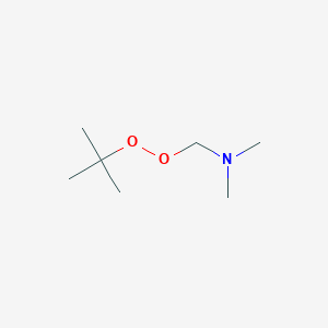 molecular formula C7H17NO2 B14676100 Methanamine, 1-[(1,1-dimethylethyl)dioxy]-N,N-dimethyl- CAS No. 35120-40-2