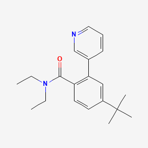 molecular formula C20H26N2O B1467612 4-(tert-Butyl)-N,N-diethyl-2-(3-pyridinyl)benzamide CAS No. 1353506-12-3
