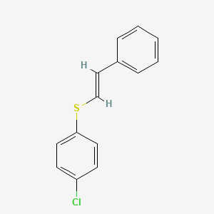 1-chloro-4-[(E)-2-phenylethenyl]sulfanylbenzene