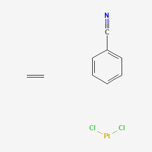 molecular formula C9H9Cl2NPt B14676153 Benzonitrile;dichloroplatinum;ethene CAS No. 38814-55-0