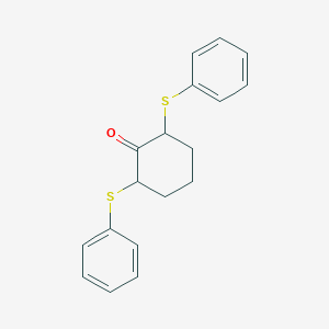 Cyclohexanone, 2,6-bis(phenylthio)-