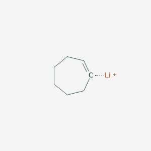 molecular formula C7H11Li B14676202 lithium;cycloheptene CAS No. 38202-46-9