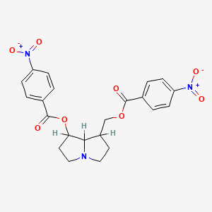 {7-[(4-Nitrobenzoyl)oxy]hexahydro-1h-pyrrolizin-1-yl}methyl 4-nitrobenzoate