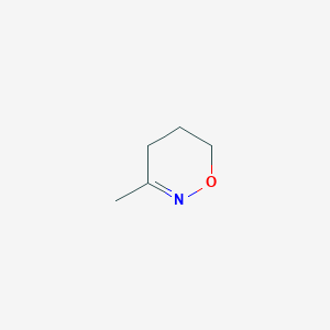 molecular formula C5H9NO B14676253 4H-1,2-Oxazine, 5,6-dihydro-3-methyl- CAS No. 39703-76-9