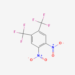 molecular formula C8H2F6N2O4 B14676256 1,2-Dinitro-4,5-bis(trifluoromethyl)benzene CAS No. 30454-91-2