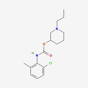 N-Propyl-3-piperidyl 2-chloro-6-methylphenylcarbamate