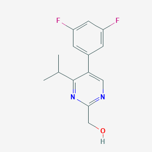 molecular formula C14H14F2N2O B1467629 [5-(3,5-Difluorophenyl)-4-isopropyl-2-pyrimidinyl]methanol CAS No. 1353497-65-0