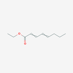 molecular formula C10H16O2 B14676290 2,4-Octadienoic acid, ethyl ester, (E,Z)- 