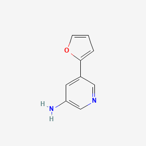 molecular formula C9H8N2O B1467630 5-(Furan-2-yl)pyridin-3-amine CAS No. 1314356-21-2
