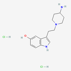 3-[2-(4-aminopiperidin-1-yl)ethyl]-1H-indol-5-ol;dihydrochloride