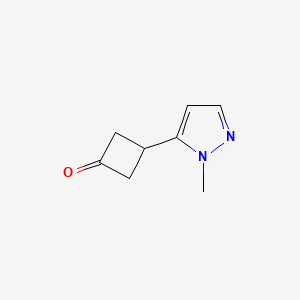 molecular formula C8H10N2O B1467639 3-(1-Methyl-1H-pyrazol-5-yl)cyclobutanone CAS No. 1353496-88-4