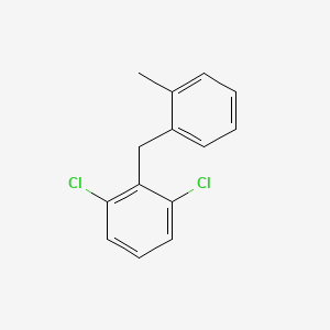 1,3-Dichloro-2-[(2-methylphenyl)methyl]benzene