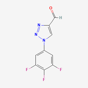 molecular formula C9H4F3N3O B1467653 1-(3,4,5-trifluorophenyl)-1H-1,2,3-triazole-4-carbaldehyde CAS No. 1495843-77-0