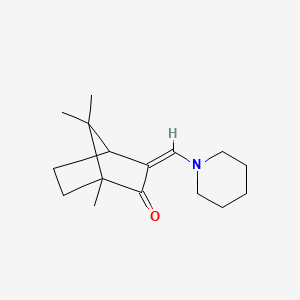 (3Z)-1,7,7-trimethyl-3-(piperidin-1-ylmethylidene)bicyclo[2.2.1]heptan-2-one