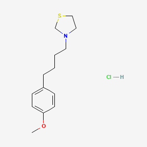 Thiazolidine, 3-(4-(p-methoxyphenyl)butyl)-, hydrochloride