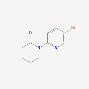 molecular formula C10H11BrN2O B1467656 1-(5-溴吡啶-2-基)哌啶-2-酮 CAS No. 1289058-33-8