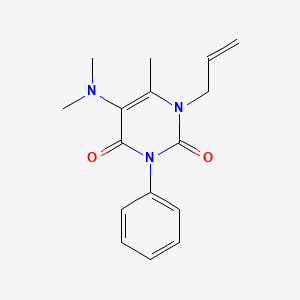 Uracil, 1-allyl-5-(dimethylamino)-6-methyl-3-phenyl-