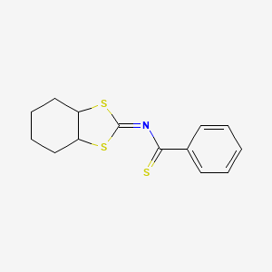 Benzenecarbothioamide, N-(hexahydro-1,3-benzodithiol-2-ylidene)-