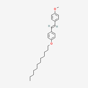 molecular formula C27H38O2 B14676595 4-Methoxy-4'-dodecoxy-trans-stilbene CAS No. 35135-49-0