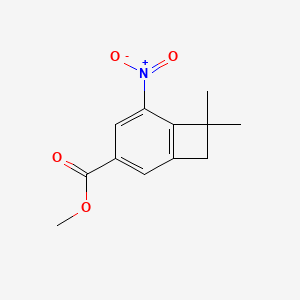 Methyl 7,7-dimethyl-5-nitrobicyclo[4.2.0]octa-1,3,5-triene-3-carboxylate