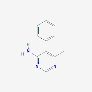 molecular formula C11H11N3 B1467670 6-Methyl-5-phenylpyrimidin-4-amine CAS No. 857435-92-8