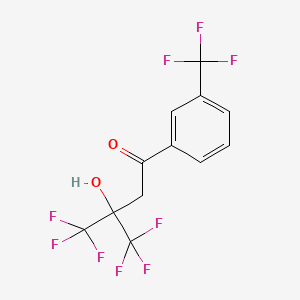 4,4,4-Trifluoro-3-hydroxy-3-(trifluoromethyl)-1-[3-(trifluoromethyl)phenyl]butan-1-one