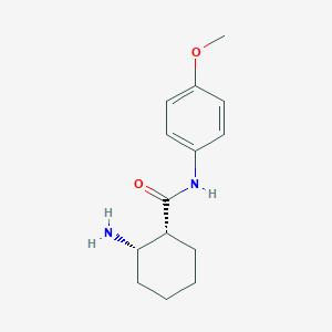 (1R,2S)-2-Amino-N-(4-methoxyphenyl)cyclohexane-1-carboxamide