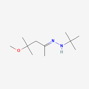 2-Pentanone, 4-methoxy-4-methyl-, (1,1-dimethylethyl)hydrazone