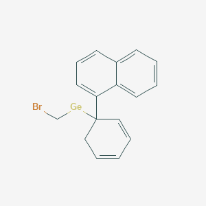 (Bromomethyl)[1-(naphthalen-1-yl)cyclohexa-2,4-dien-1-yl]-lambda~2~-germane