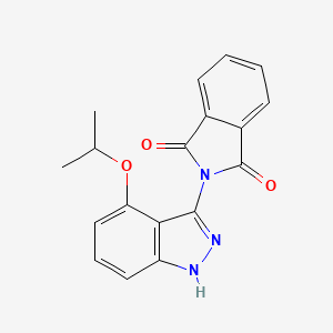 molecular formula C18H15N3O3 B1467678 2-(4-Isopropoxy-1H-indazol-3-yl)-1H-isoindole-1,3(2H)-dione CAS No. 1353503-36-2