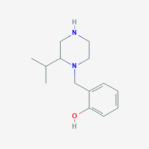 molecular formula C14H22N2O B1467681 2-[(2-Isopropyl-1-piperazinyl)methyl]phenol CAS No. 1353499-09-8