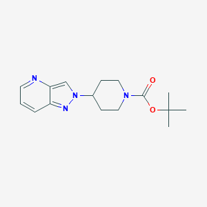 molecular formula C16H22N4O2 B1467687 tert-Butyl 4-(2H-pyrazolo[4,3-b]pyridin-2-yl)-1-piperidinecarboxylate CAS No. 1353500-47-6