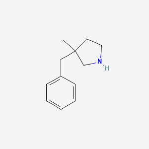 molecular formula C12H17N B1467689 3-Benzyl-3-methylpyrrolidine CAS No. 1546933-26-9