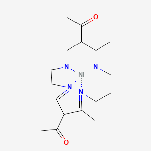 1-(14-Acetyl-7,13-dimethyl-1,4,8,12-tetrazacyclopentadeca-4,7,12,15-tetraen-6-yl)ethanone;nickel