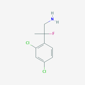 molecular formula C9H10Cl2FN B1467692 2-(2,4-Dichlorophenyl)-2-fluoropropan-1-amine CAS No. 960111-90-4