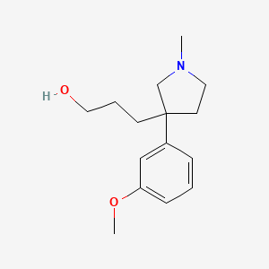 3-[3-(3-Methoxyphenyl)-1-methylpyrrolidin-3-yl]propan-1-ol