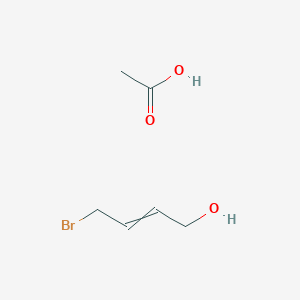 molecular formula C6H11BrO3 B14676973 Acetic acid;4-bromobut-2-en-1-ol CAS No. 33746-94-0