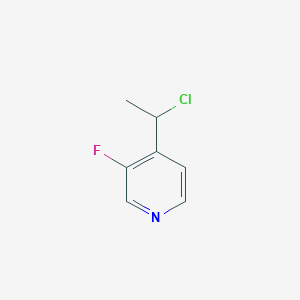 molecular formula C7H7ClFN B1467698 4-(1-Chloroethyl)-3-fluoro-pyridine CAS No. 1016228-83-3