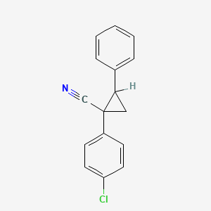 Cyclopropanecarbonitrile, 1-(p-chlorophenyl)-2-phenyl-