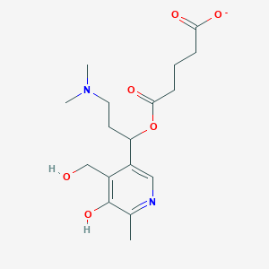 5-{3-(Dimethylamino)-1-[5-hydroxy-4-(hydroxymethyl)-6-methylpyridin-3-yl]propoxy}-5-oxopentanoate