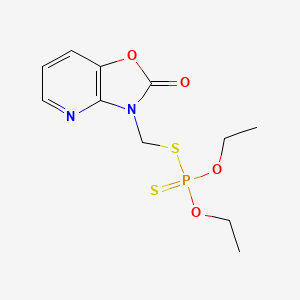 Phosphorodithioic acid, O,O-diethyl S-((2-oxooxazolo(4,5-b)pyridin-3(2H)-yl)methyl) ester