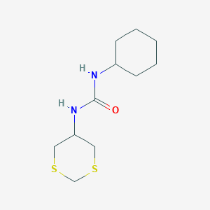 1-Cyclohexyl-3-(1,3-dithian-5-yl)urea