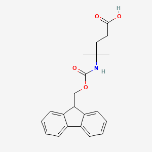molecular formula C21H23NO4 B1467710 4-([(9H-芴-9-基甲氧基)羰基]氨基)-4-甲基戊酸 CAS No. 1310680-22-8