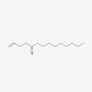 molecular formula C14H26O B14677107 1-Tetradecen-5-one CAS No. 34914-80-2