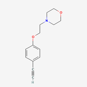 molecular formula C14H17NO2 B1467716 4-[2-(4-Ethynyl-phenoxy)-ethyl]-morpholine CAS No. 877058-75-8