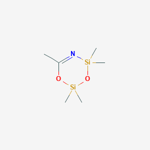 molecular formula C6H15NO2Si2 B14677226 2,2,4,4,6-Pentamethyl-2H,4H-1,3,5,2,4-dioxazadisiline CAS No. 39720-57-5