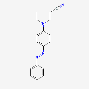 3-(Ethyl{4-[(E)-phenyldiazenyl]phenyl}amino)propanenitrile